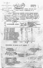 Сводки о безвозвратных потерях с 20.08.-15.09.1942г. в Орловской и Смоленской области стр.1