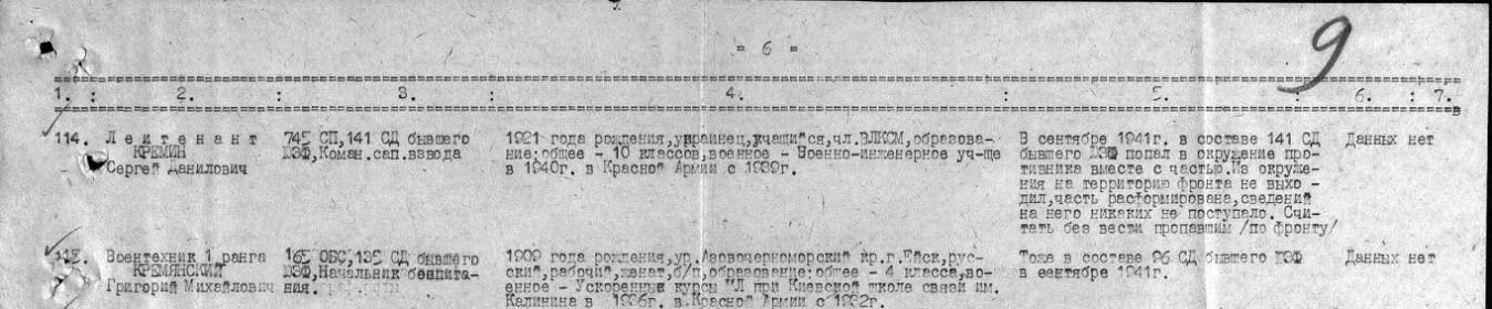 Донесения о безвозвратных потерях Номер донесения 018749Тип донесения23.04.1944Название части1 Белорусский фронт