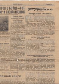 Газетная статья