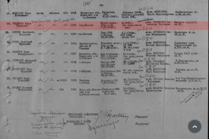 Донесение послевоенного периода, Сталинский РВК г. Москвы