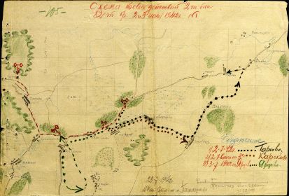 Схема боя 2 июля 1942 (из ЦАМО)