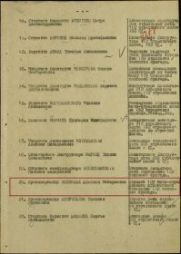 Приказ о награждении № 5/н от 18.01.1942 стр. № 13. ВС Брянского фронта.