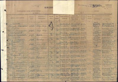 Донесения об освобожденных из плена №94850 от 27.10.1944 (оупп 51 А)