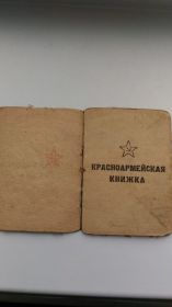 Красноармейская книжка