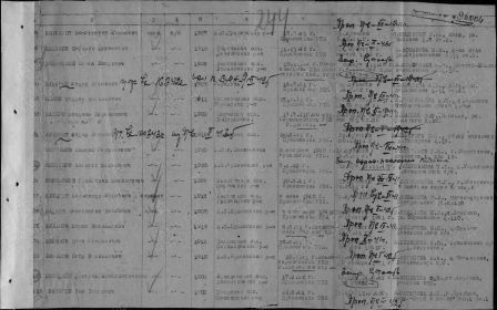 Донесение о потерях 13.12.1946 (строка в списке)