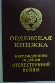 Орденская книжка 2-ой степени