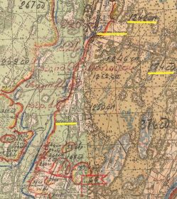 Фрагмент отчётной карты Волховской группы войск Ленинградского фронта от 9 июня 1942 г.