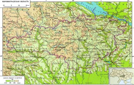 Карта Кировоградской области-2