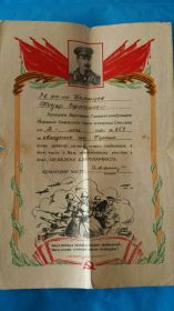 Благодарность за взятие Берлина