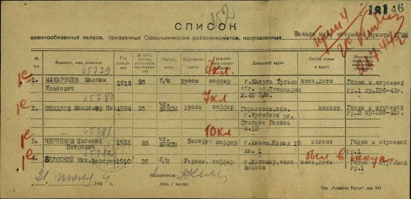 Пересыльный пункт 1944 год