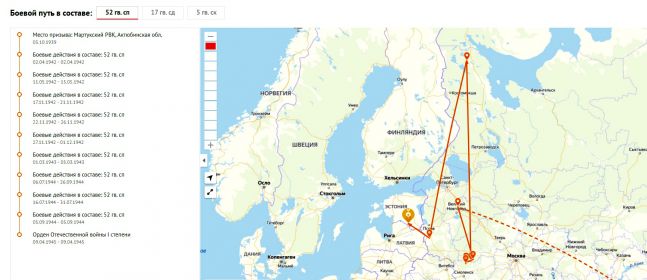 Боевой путь в составе 52гв.сп 17гв.сд 5гв. ск