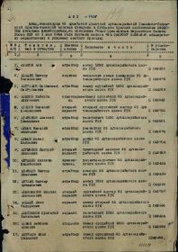 01 Документы о награждении  -  Медаль «За оборону Кавказа», 1944 год