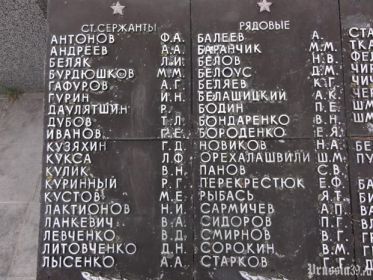 Список захороненых