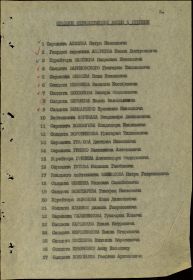 Список награжденных орденом Отечественной войны I степени.