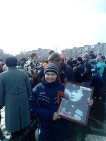 Правнук Никита на празднике Победы в г. Мончегорске