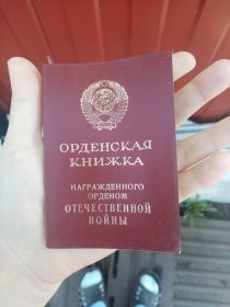 Орденская книжка