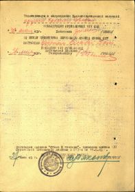 Наградные документы