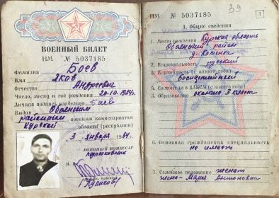 Военный билет