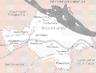 Карта с места рождения