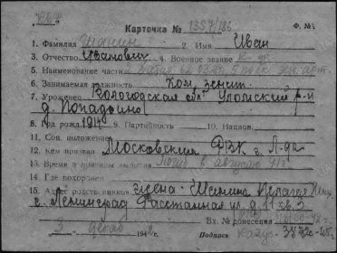 карточка