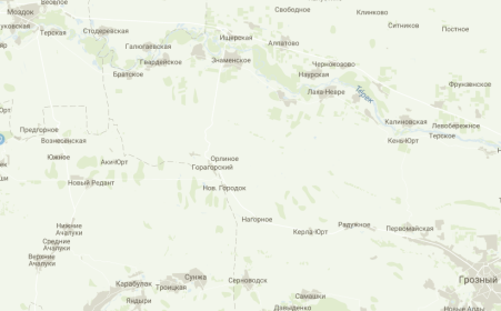 Карта района ст. Наурская