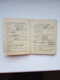 Военный билет разворот