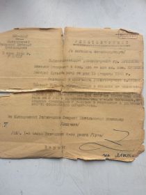 Удостоверение о погибшем военнослужащем
