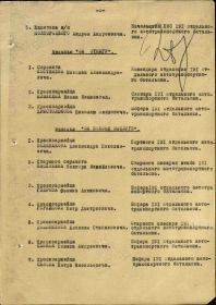 Приказ подразделения №: 37/н от: 31.08.1944 Издан: 2 гв. кк Информация об архиве - Архив: ЦАМО Фонд ист. информации: 33 Опись ист. информации: 690155 Дело ист. информации: 2085