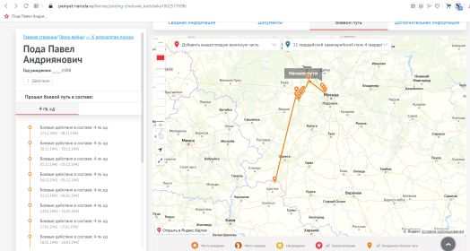 Боевой путь в составе 4 гвардейской кавалерийской девизии