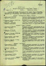 Приказ подразделения №: 30 От: 23.06.1944 Издан: 92 ск Архив: ЦАМО Фонд: 33 Опись: 690155 Единица хранения: 6095 № записи 38440593