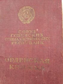 орденская книжка