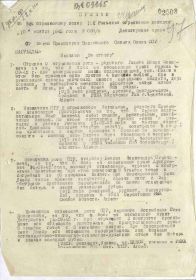 Приказ по 524 стрелковому полку 112 Рыльской стрелковой дивизии от 10 ноября 1943 года № 055/н
