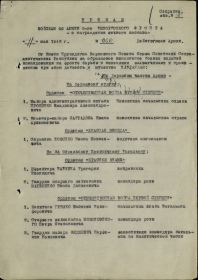 Приказ Командующего 49 Армии