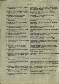 Фронтовой приказ №: 78/н от: 20.05.1945 (предедушка под номером 43)