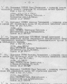 Лист приказа