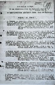 Приказ 025/и от 31.10.1943 по 228 стрелковому полку, 58 стрелковой дивизии