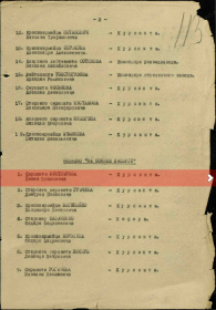Фронтовой приказ №: 170/н От: 13.06.1945 Издан: ВС 33 А
