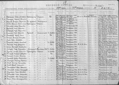 Список погибших 23 декабря 1943 года 571 сп 317 сд