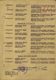 Приказ по 107 стрелковой дивизии № 021/Н от 5 апреля 1944 г.