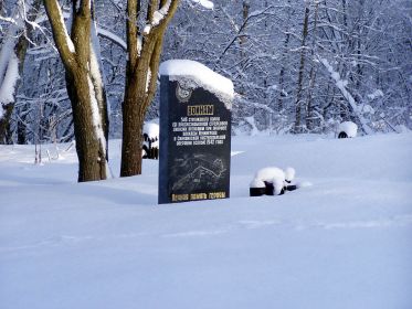 Памятник воинам 546 СП 191 СД, погибшим под  Синявино осенью 1942 года