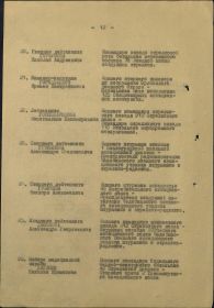 Приказ ВВС №01/н от 20.02.1946 о награждении орденом Красной Звезды (12 страница, №25 Данилов А.Г.)