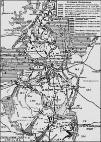 Карта линии фронта лета 1941 года