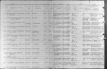 Дмитриев Семен Ефимович Документ из госпиталя Дата рождения: __.__.1900 Место рождения: Куйбышевская обл., Борский р-н Дата и место призыва: Куйбышевская обл., Борский РВК Воинское звание: ря