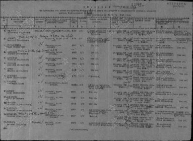 Документ, уточняющий потери Дата рождения: __.__.1920 Дата и место призыва: __.__.1940 Борский РВК, Куйбышевская обл., Борский р-н Воинское звание: красноармеец Дата выбытия: __.09.1941 Причи