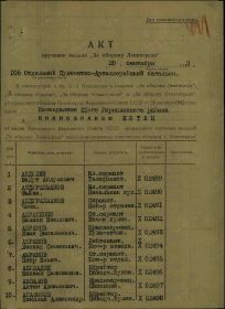 Медаль «За оборону Ленинграда».  106 опаб 22 УР