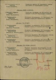 Приказ командира 119 ск №031/н от 28.03.1945 года