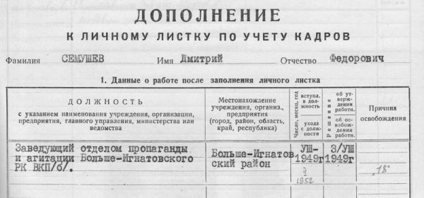 Трудовая деятельность
