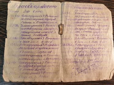 Орденская книжка