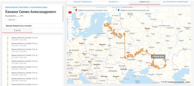 Боевой путь