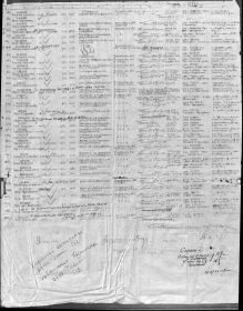 Список на лиц в/служащих, с которыми потеряна связь в период военных действий по Пушкинскому р-ну. Для выписки Карточек и Извещений (вх.55538-С от 25.06.1946)